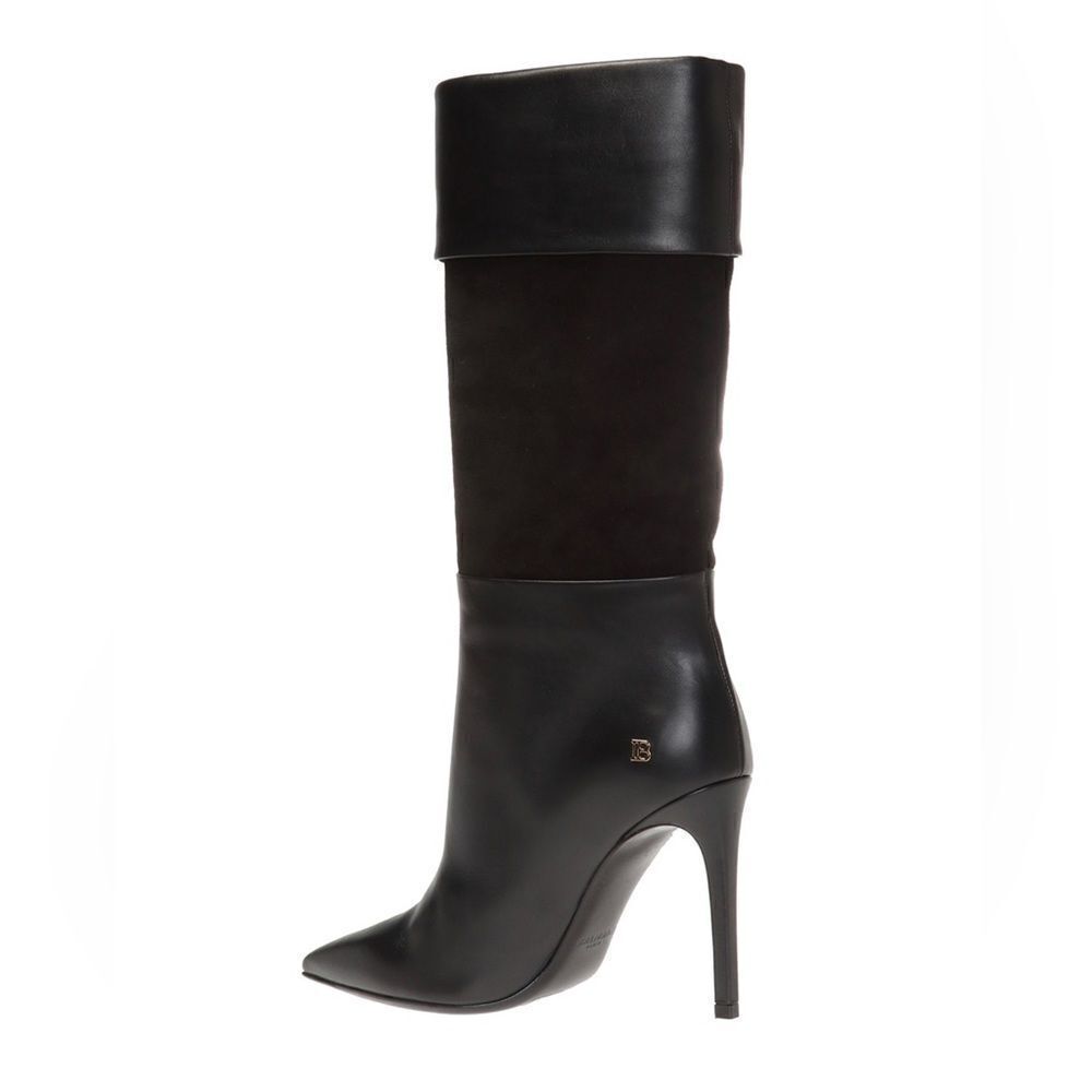 Balmain Mina Suede & Leather Ankle Boots size 39